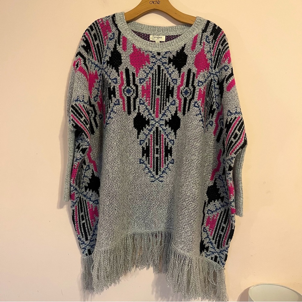NWT Aztec Fringe Sweater - Picture 2 of 7